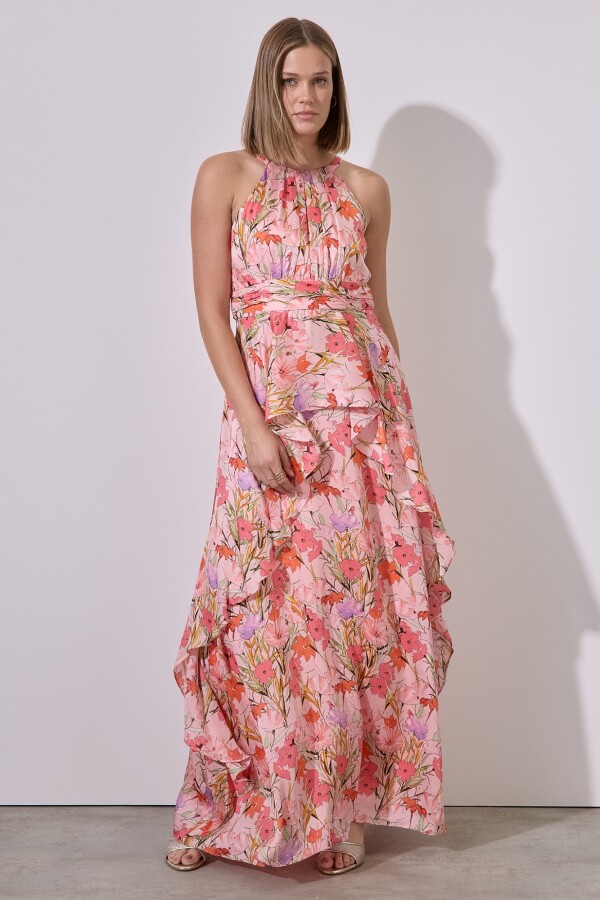 Vestido Maxi Sping CORAL/MULTI