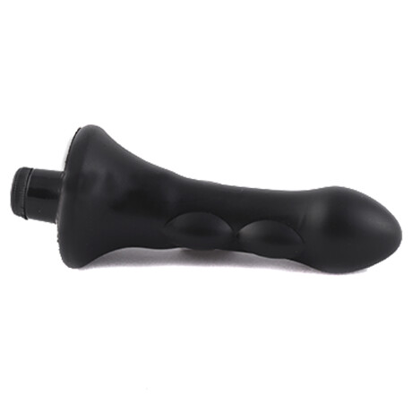 Estaca Anal Texturada Con Micro Vibro Negro