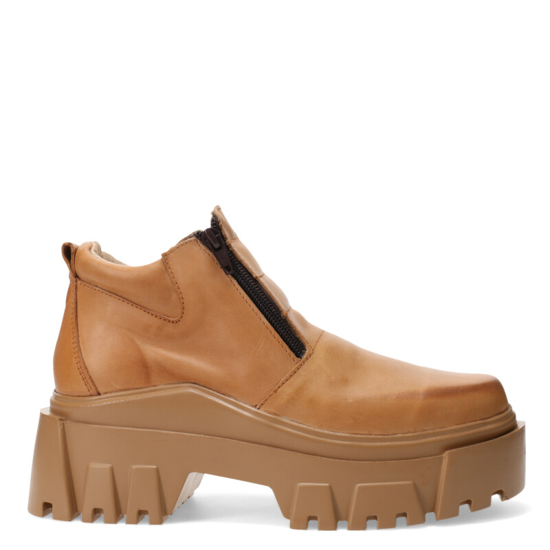 Zapato de Mujer Miss Carol HAI de cuero con cierre lateral Marrón