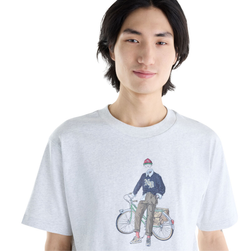 Remera New Balance Varsity Bike Hombre MT62M4ZXAHH Gris
