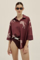 SOL SHIRT Zebra Merlot