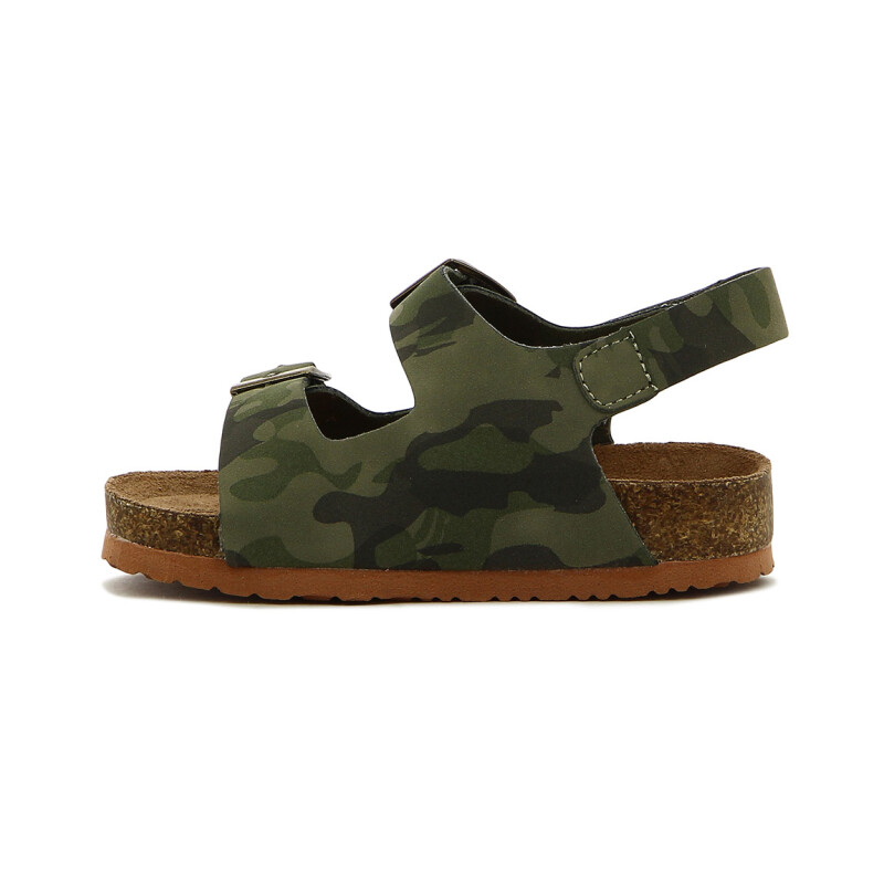 Angus Sandalia Niño Dos Tiras C/ Hebilla Y Pulsera Con Velcro Camuflado