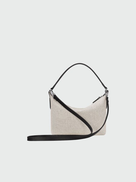 Longchamp -Bolso de hombro talle S, Roseau Marfil