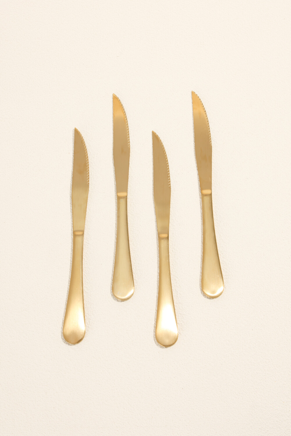 Cuchillo Olivo Set 4 Un. Dorado Color Unico