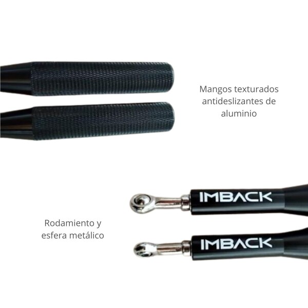 Soga Para Saltar Cuerda Acero Crossfit Profesional Mangos De Aluminio Ajustable Imback Soga Para Saltar Cuerda Acero Crossfit Profesional Mangos De Aluminio Ajustable Imback