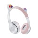 Auriculares Inalambricos De Niño Ledstar Cat Gris Salmon Auriculares Inalambricos De Niño Ledstar Cat Gris Salmon