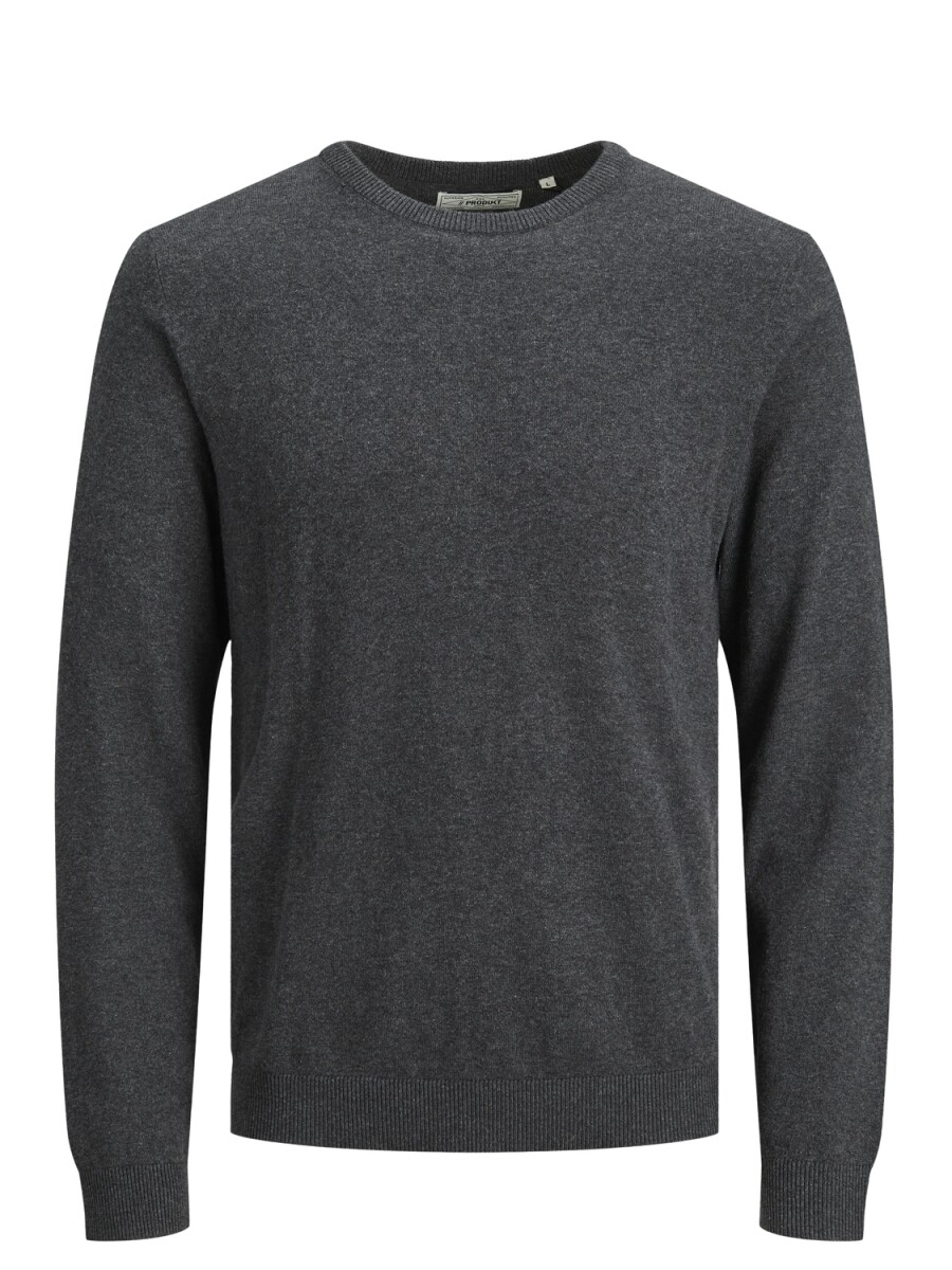 Sweater Bwo Básico - Dark Grey Melange 