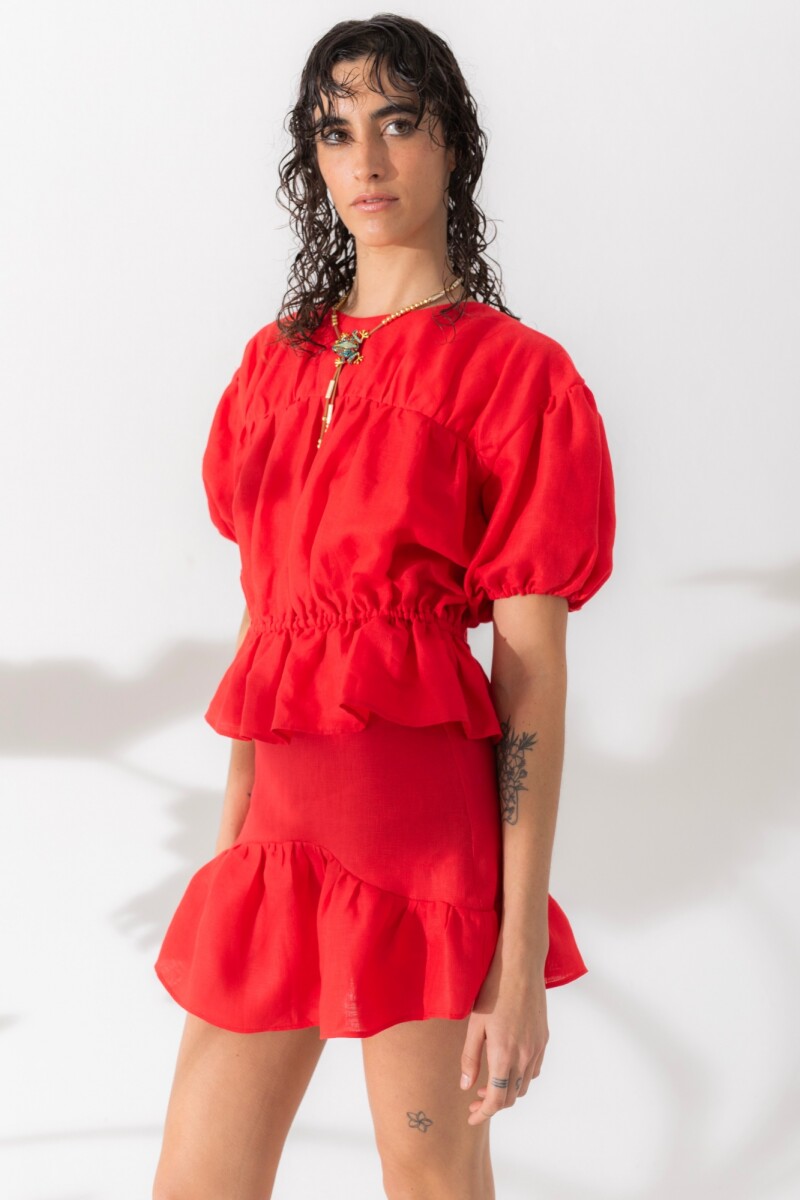 BLUSA OCTOPUS Rojo
