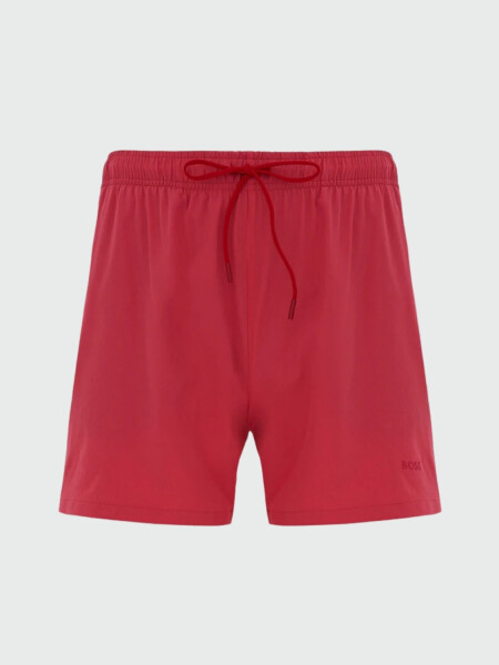 Hugo Boss - Shorts con logo estampado de secado rápido, TIO Rosado