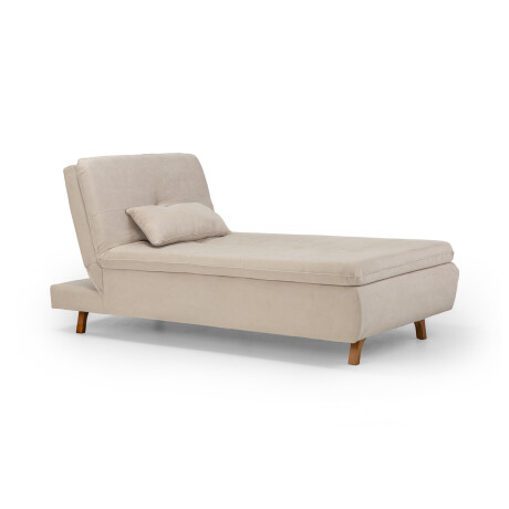 Chaise Cama Maira - Tela Microfibra 9901 (Soft Beige)