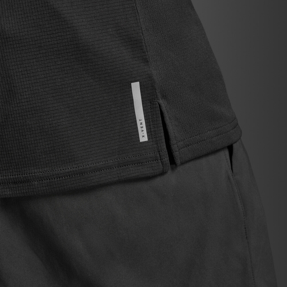 Polo Running Aero Mesh Tee Hombre Black/silver Reflective