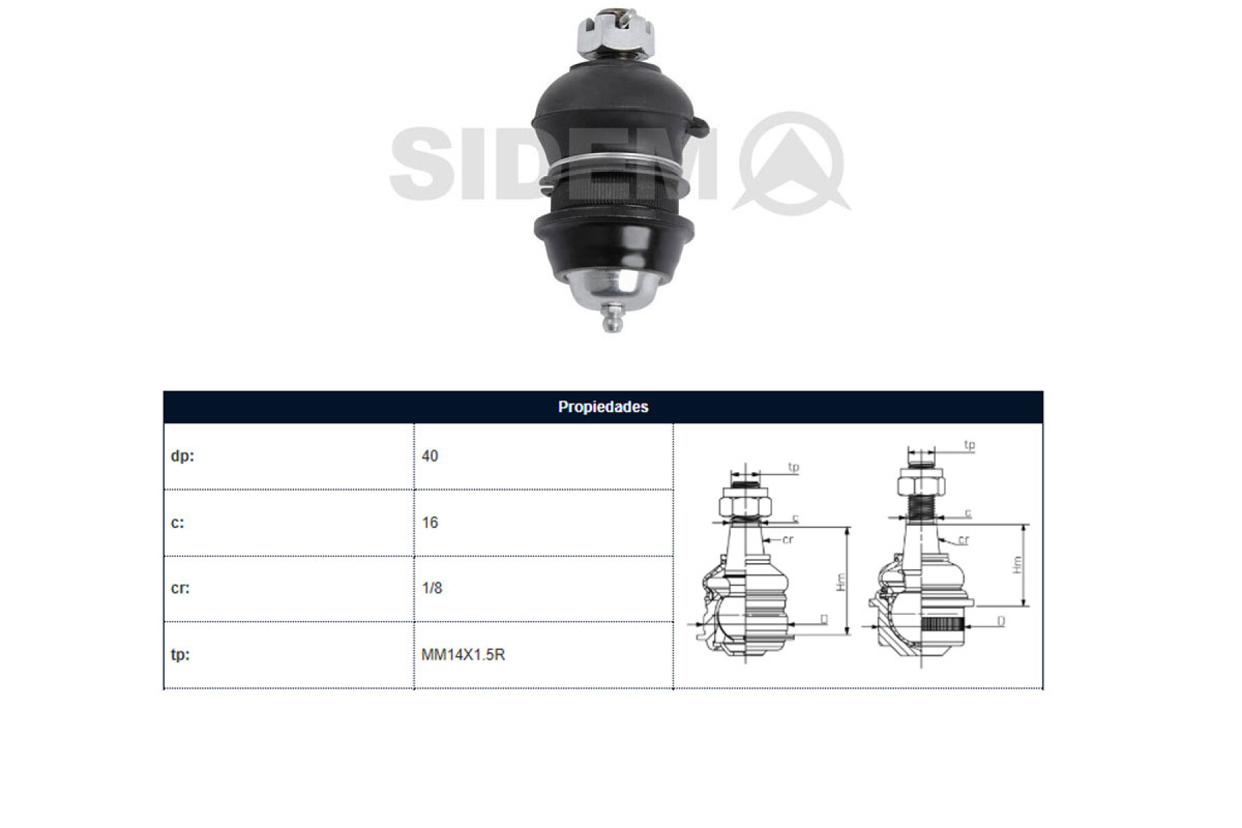 Rotula Del Mitsubishi L200 96-06 Der/Izq 