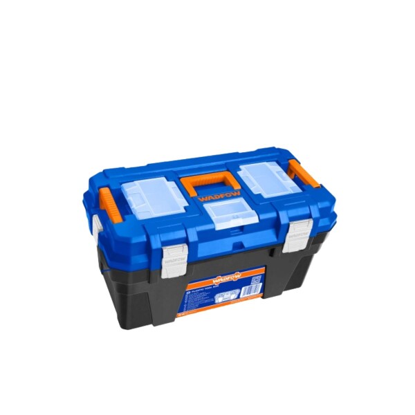 CAJA PLASTICA DE HERRAMIENTAS 24" BROCHES METALICOS WADFOW Caja Plastica De Herramientas 24" Broches Metalicos Wadfow