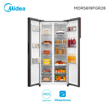 Refrigerador 2 Puertas 482 Lts Inverter Midea Mdrs169fgr28 Unica