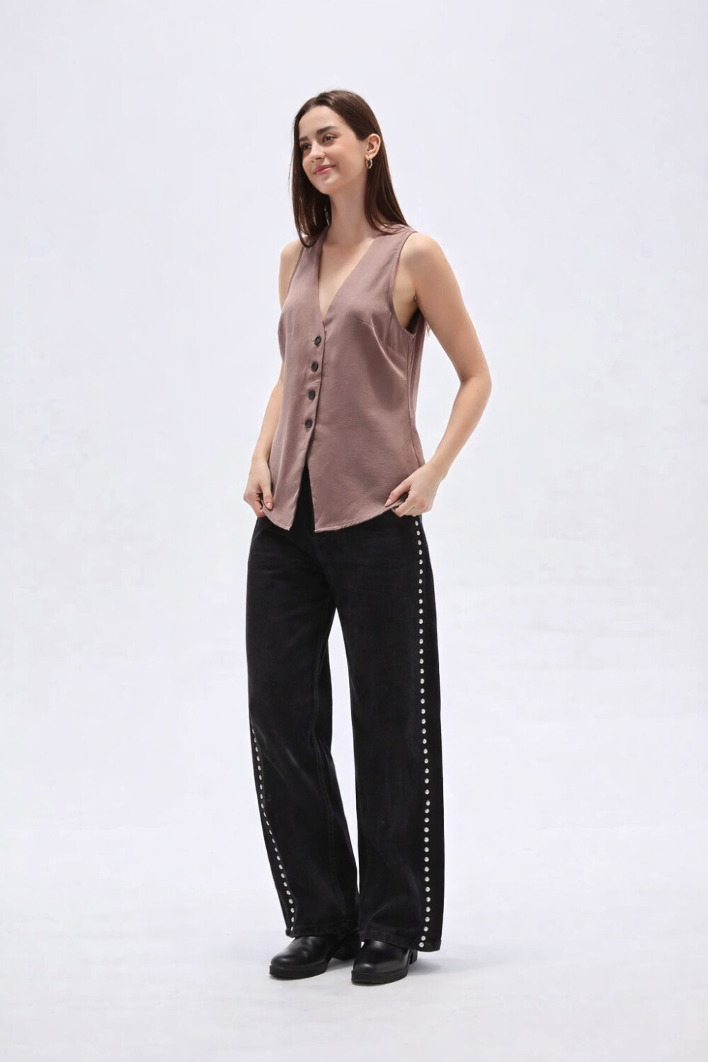 Chaleco Arum Taupe / Mink / Vison