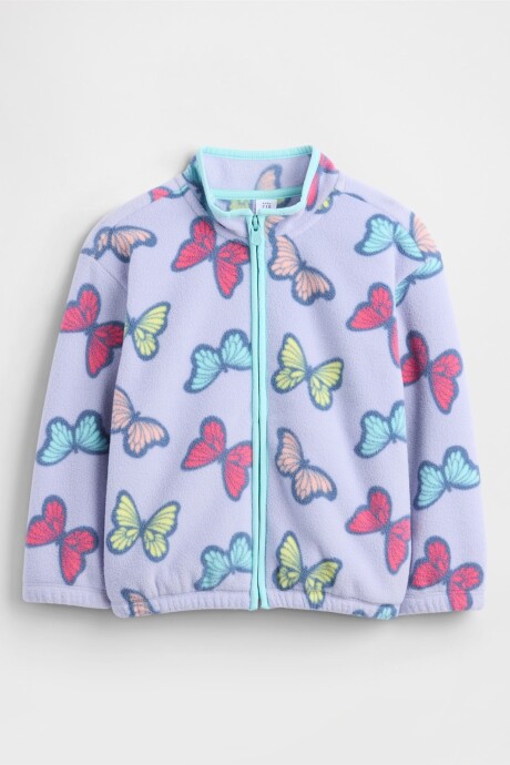 Canguro Con Cierre Polar Toddler Niña Butterflies