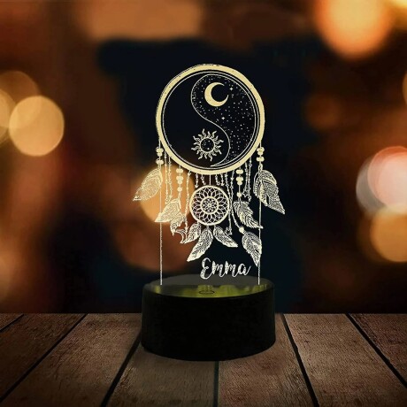 Lámpara Decorativa 3D Multicolor Táctil Atrapasueños Emma