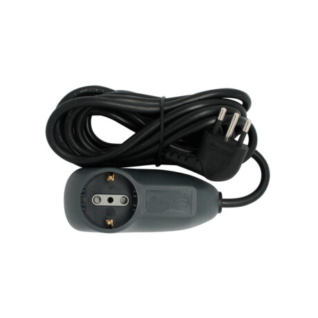 ZZ ALARGUE 1 SCHUKO+2 LATERAL 3MT NEGRO ELECTRALINE ++ N/a