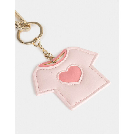 Llavero Y Charm De Remerita De Pu Rosa Claro