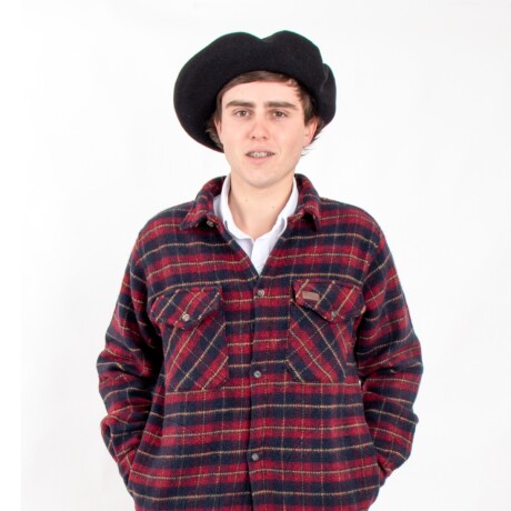 Camisa de Tartán 100% Lana caballero roja