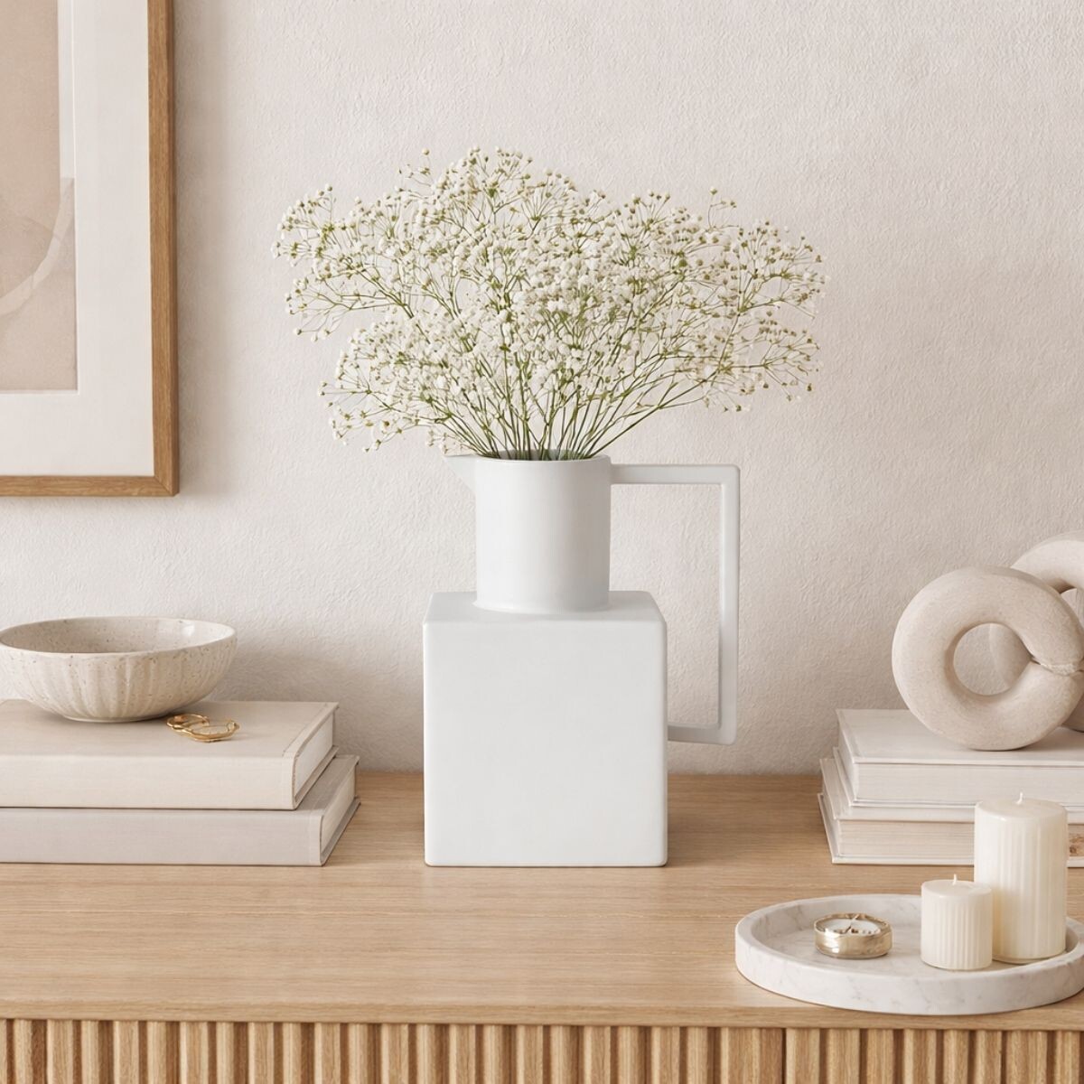 DECORACION JAR Blanco 