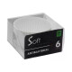 Set x6 pirotines silicona D7,5x3,3 cm BLANCO