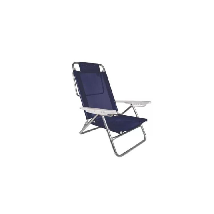 SILLA PLAYA ALUMINIO MOR SUMMER 6 POSICIONES AZUL