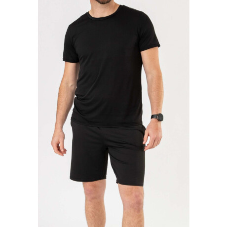 Remera mesh men Negro