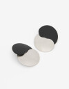Aros Colgantes Largos Color Aros De Chapones - Negro