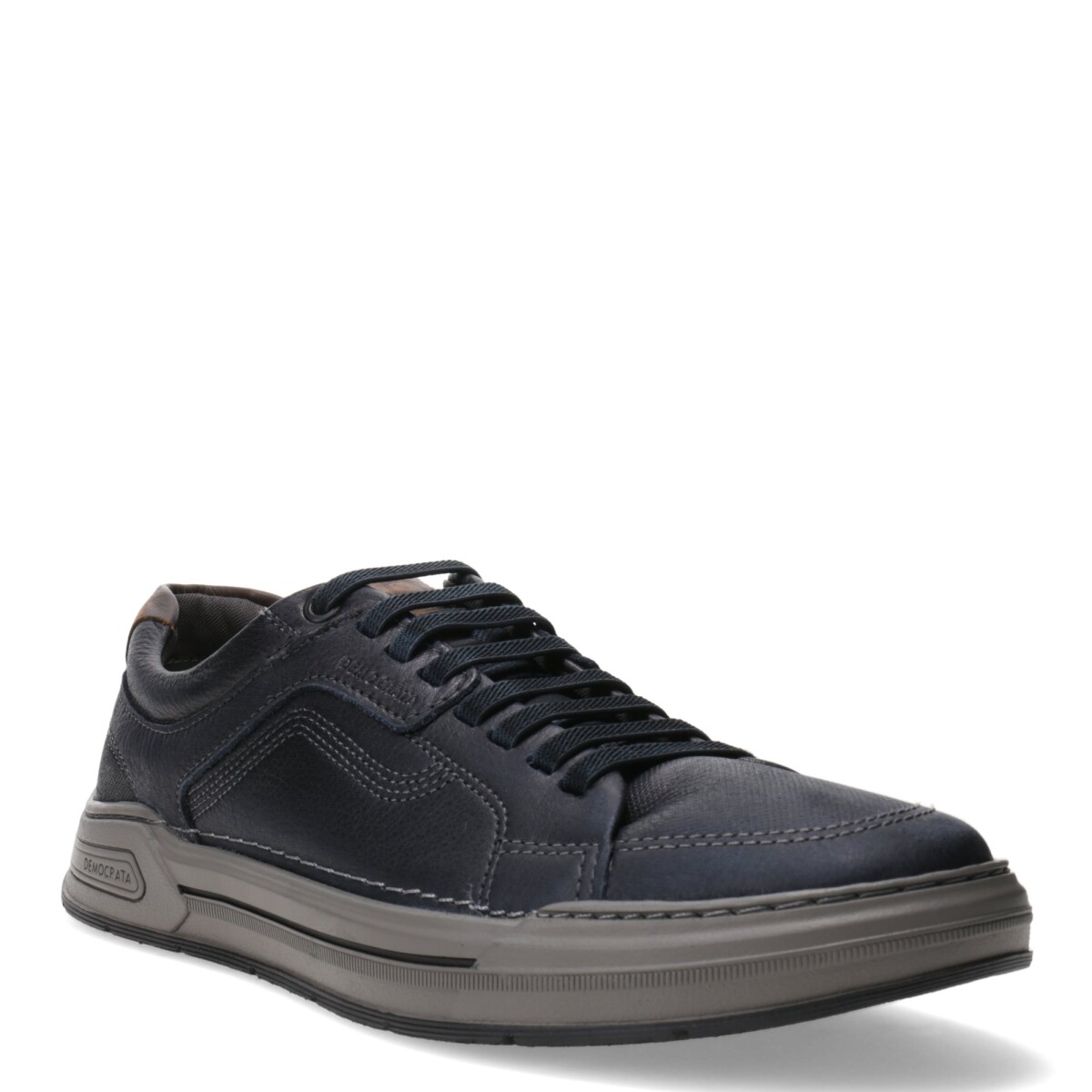 Championes de Hombre Democrata NOSU acordonado - Azul Marino - Marrón Tabaco 