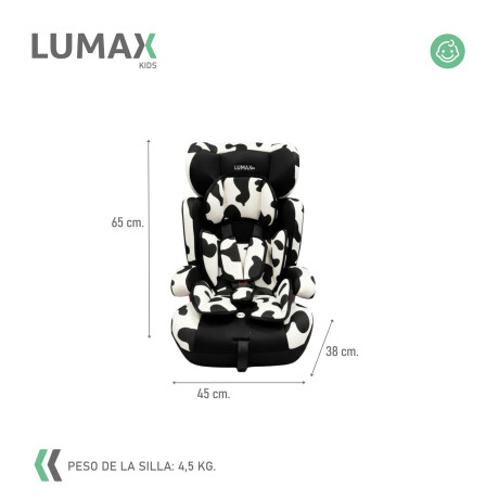 Silla para Auto Booster 3 en 1 Next Generation Lumax Kids Blanco/Negro