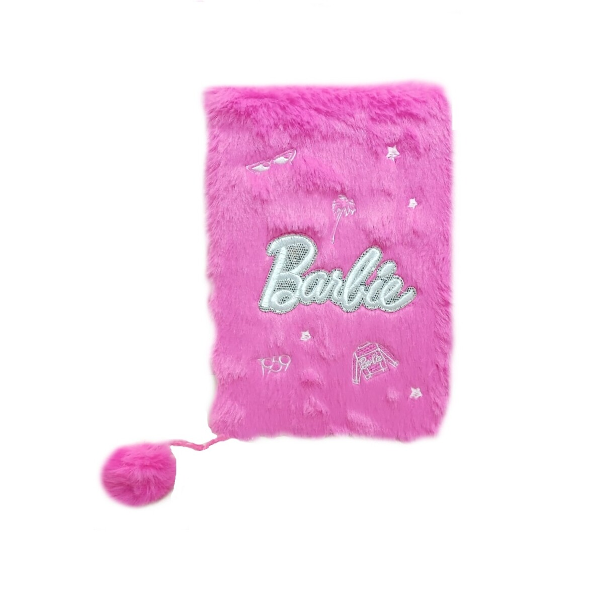 Cuaderno plush Barbie - fucsia 