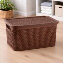 CAJA ORGANIZADORA 40 LITROS RATTAN MARRON CAJA ORGANIZADORA 40 LITROS RATTAN MARRON