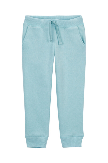 Pantalón deportivo de algodón, celeste Sin color