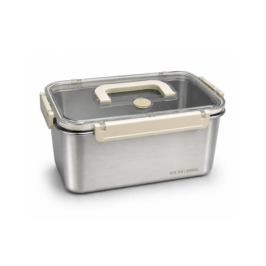 Recipiente Alimentos Acero Inox 3900ml Recipiente Alimentos Acero Inox 3900ml
