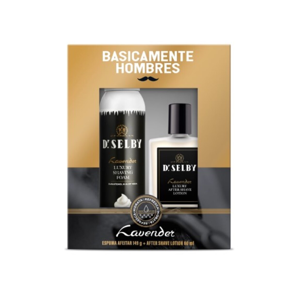 Gift Set Básicamente Hombres espuma de afeitar+after shave - Lavender 