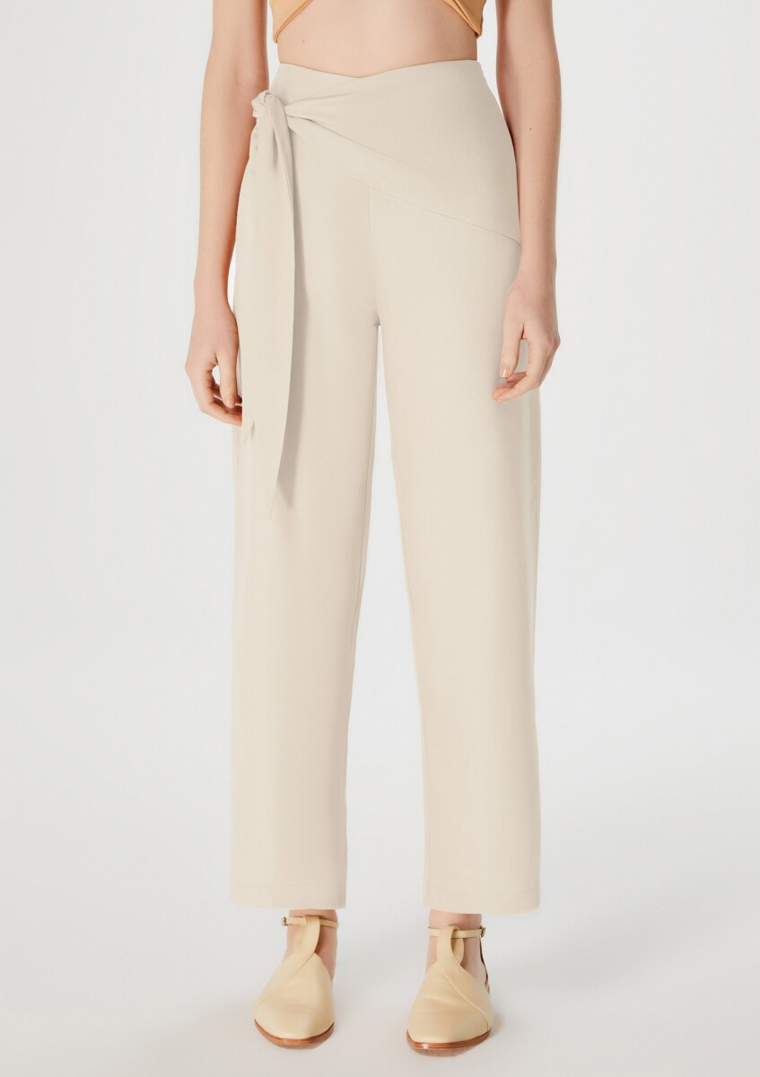 PANTALÓN CON LAZO - PANTALON FEM 