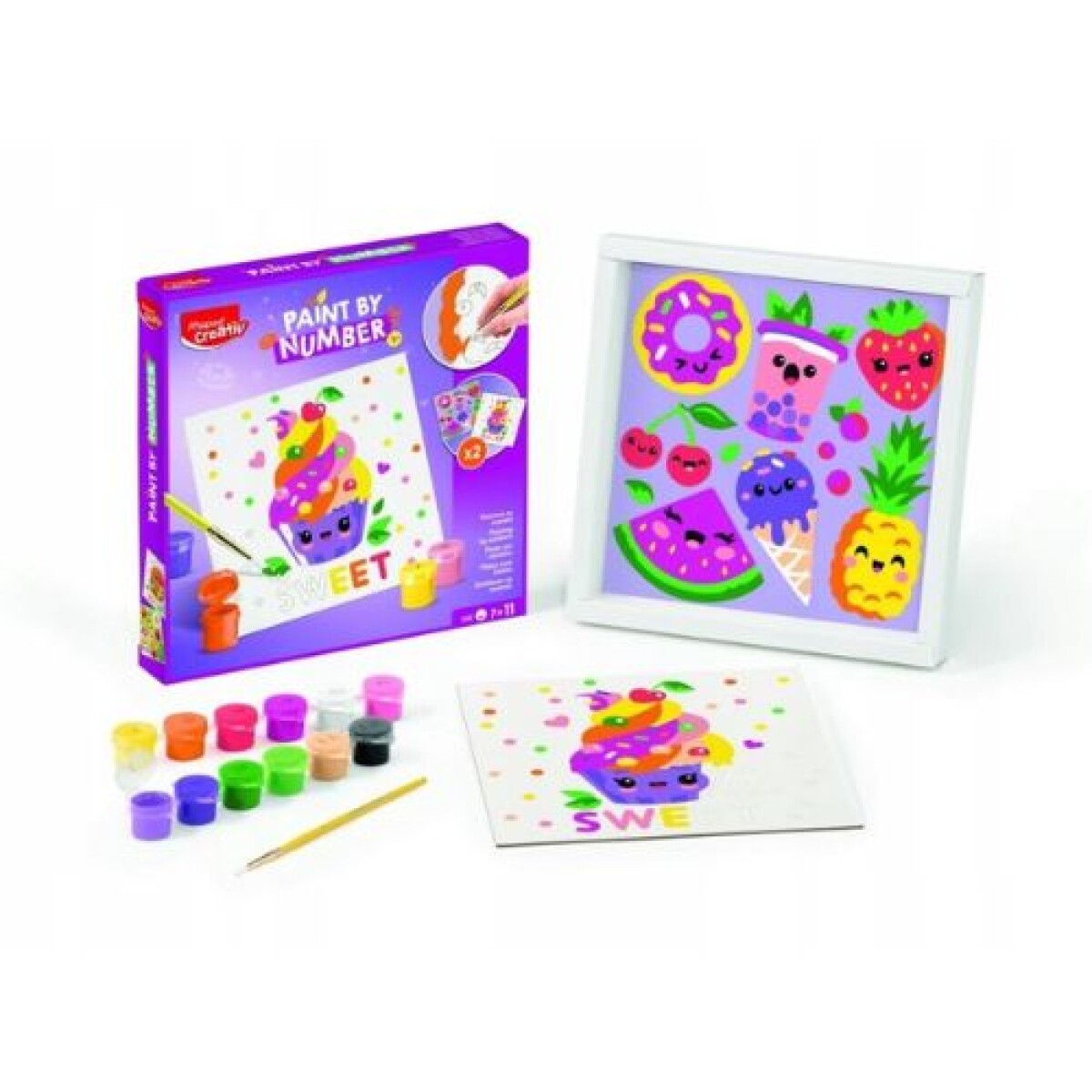 Pinta por numeros Kawaii Sweet- Maped Creativ - Pinta Por Numeros Kawaii Sweet- Maped Creativ 