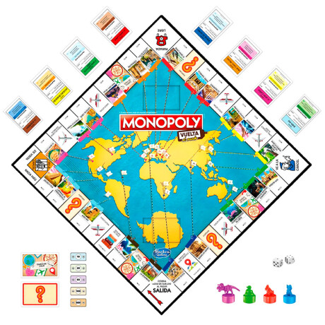 Juego De Mesa Hasbro Monopoly Vuelta Al Mundo Juego De Mesa Hasbro Monopoly Vuelta Al Mundo