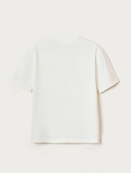 CAMISETA INFANTIL MANGA CORTA CON ESTAMPAS BEIGE