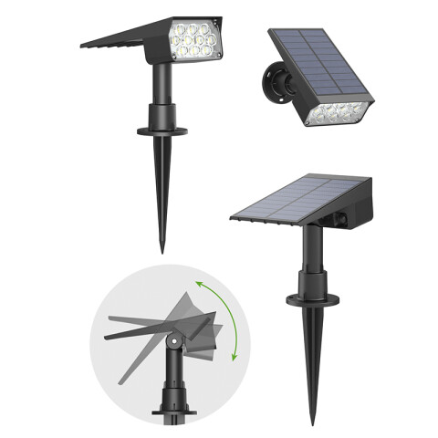 Proyector solar LED IP54 200Lm luz fría o cálida IX3074