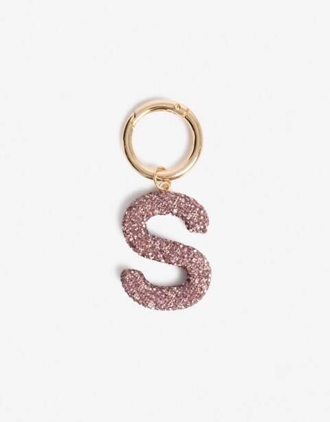 Llavero Strass Llavero Letra "s" De Strass - Violeta Lila