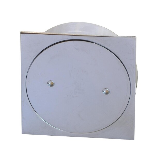 Rejilla Ciega de Bronce Cromado 10x10 Rejilla Ciega de Bronce Cromado 10x10