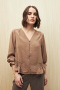 CAMISA BRISA Marron