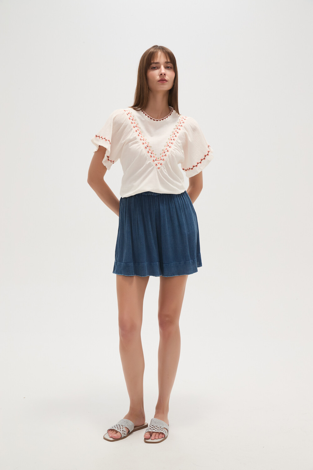 Short Jothi Azul Piedra