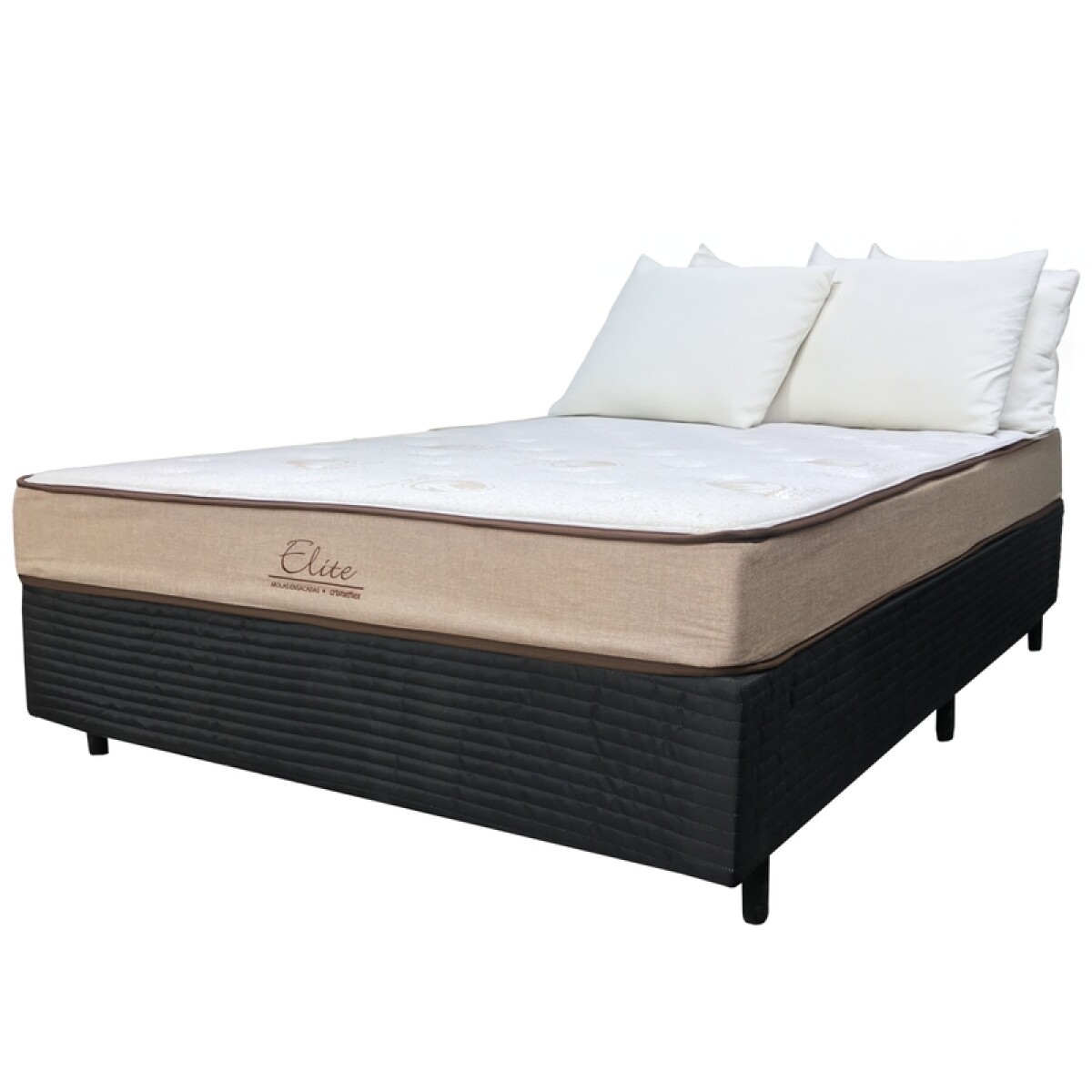 Sommier ELITE - 2 Plazas - Resortes Pocket y Espuma -138x188x62 - 120 Kg 