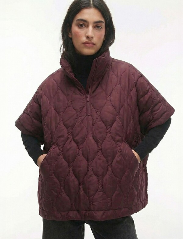 Poncho Capitoneado Z BORDEAUX
