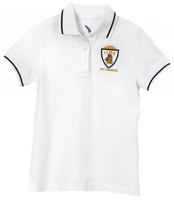 Remera Polo femenina Ivy Thomas Blanco