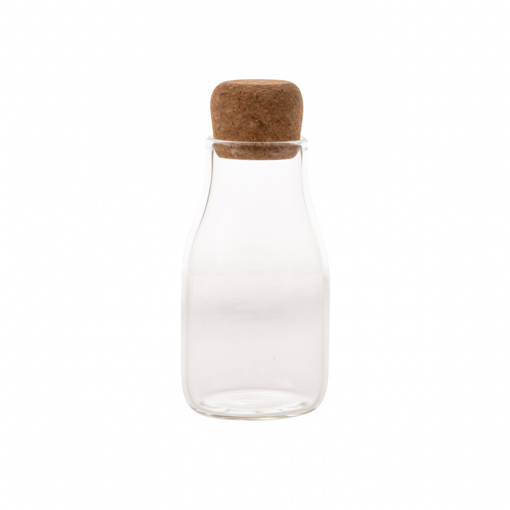 BOTELLA C/ TAPA VIDRIO TRANSPARENTE 150 ML