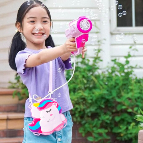 Pistola Burbujero Mochila Luz Y Sonido Astronauta Unicornio Unicornio